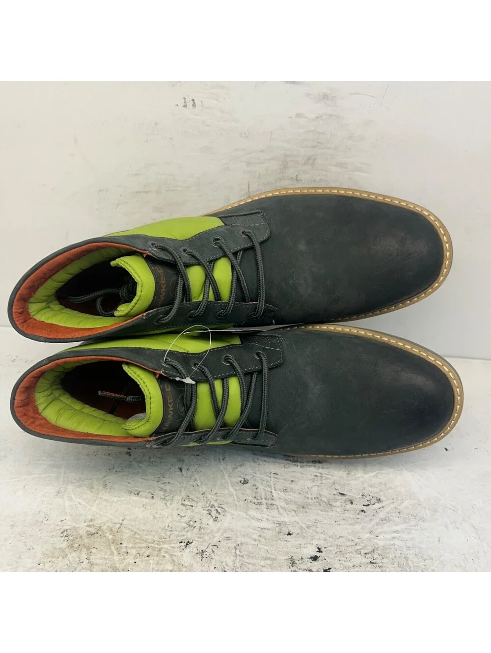 Hawke & Co Men's Mid-Cut Hunter Chukka Boots Navy Leather Size 12M